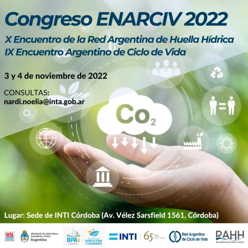 GCliope's tweet photo. ENARCIV 2022
Desde la Red Argentina de Ciclo de Vida, las invitamos a participar del Encuentro Argentino de Ciclo de Vida 2022, 3 y 4 de noviembre en Córdoba, Argentina. #argentina #ciclodevida #lifecycleassessment #sustainability https://t.co/4aXBpzco1d