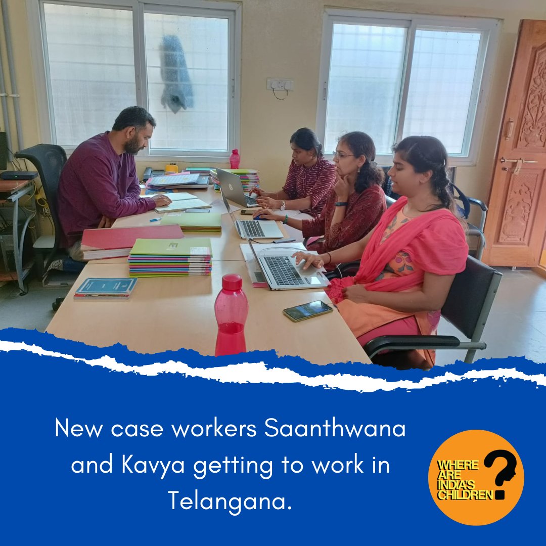 Thanksfor your donations which have enabled us to hire Saanthwana &amp; Kavya who completed orientation and are now getting to work in the Medchal District of Telangana. 
We still need more support at waic.in/donate 
#waic2022fundraisingdrive
#Family4EveryChild