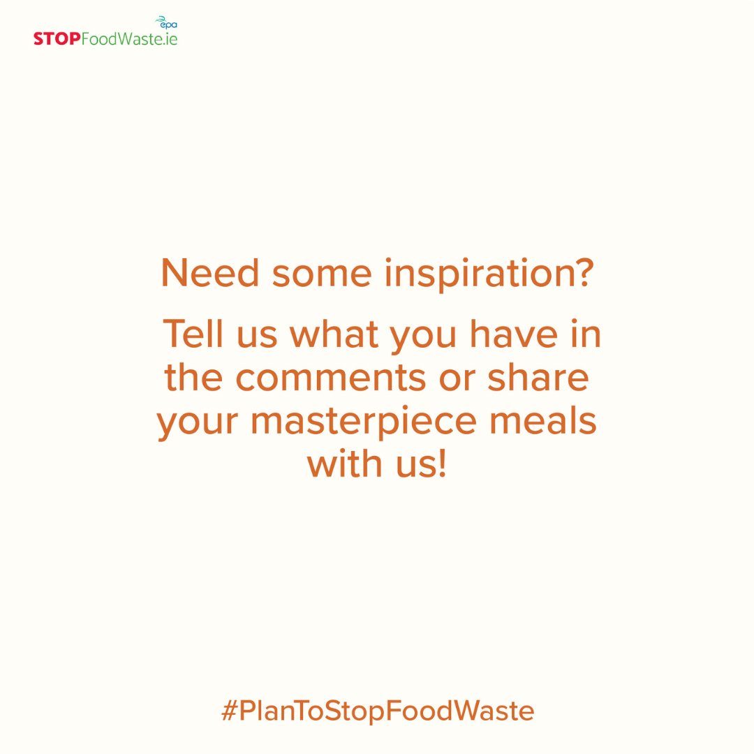 Stop_Food_Waste's tweet photo. Monthly ‘Use What You Have’ Challenge
Now that you’ve taken stock – it’s time to show us what you’ve got!
Each month we challenge you to make a meal using only what food you’ve got hanging around the house.
Make sure to tag us @StopFoodWaste
#UseWhatYouHaveChallenge https://t.co/e60wZ6dmRF