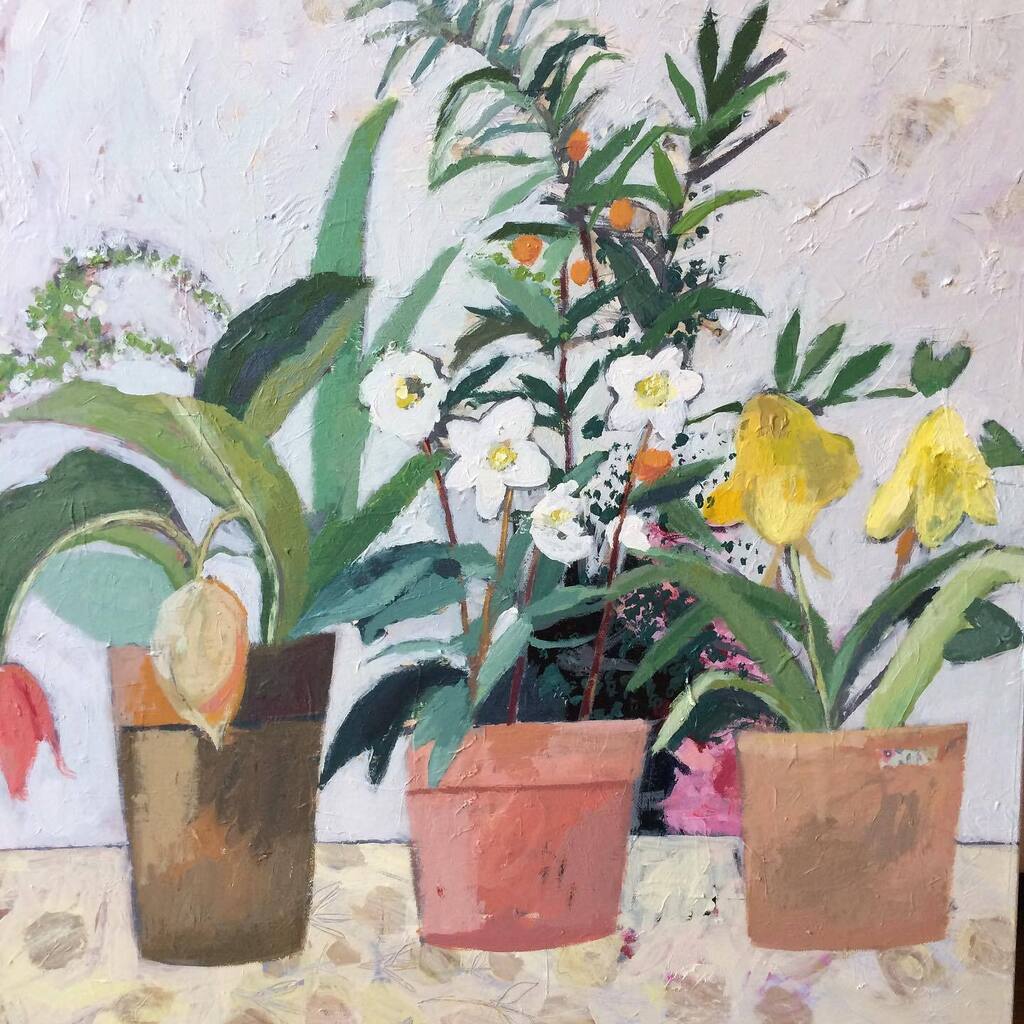 A painting from the archive. 
#charlottehardypainting #stilllifepainting #paintingplants #schoolsummerholidays instagr.am/p/CgjPc4bj9j6/