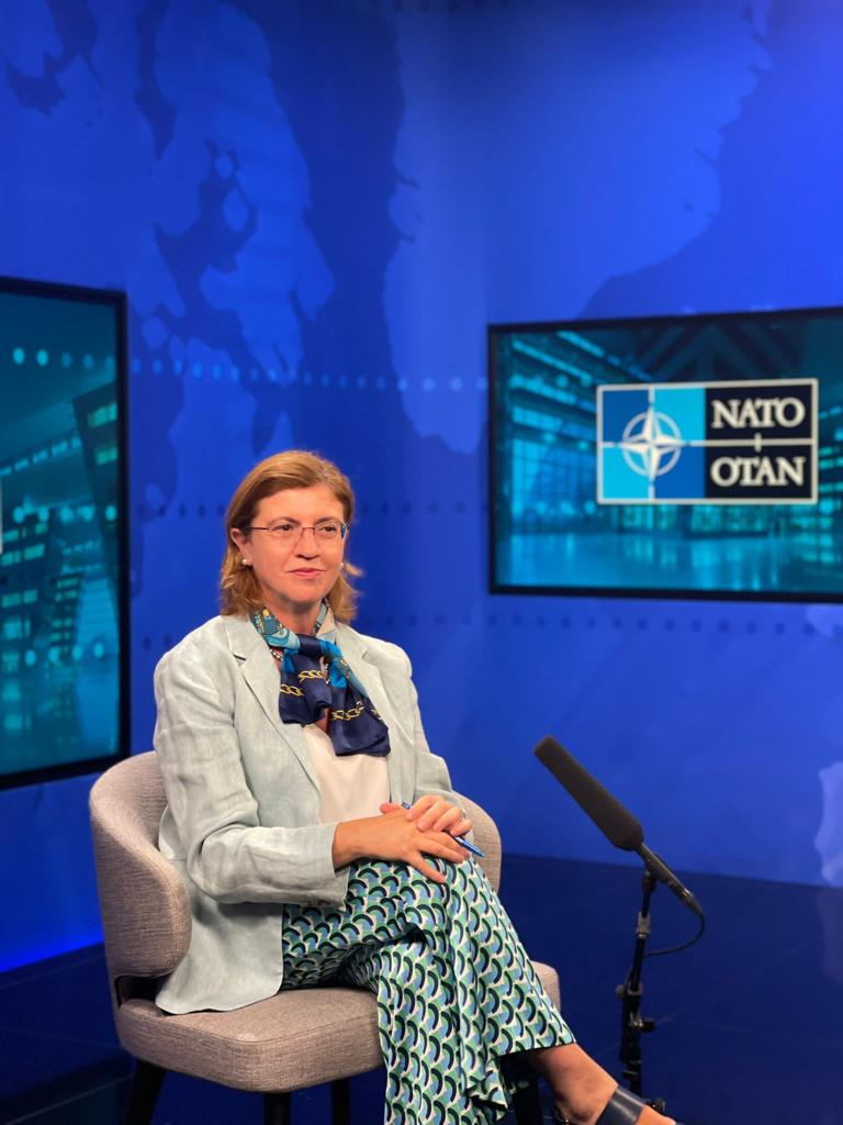 NATORomeroC's tweet photo. Had the opportunity to address the Eurafrican Forum today &amp; shared #NATO’s perspective on our most pressing global security challenges. Also highlighted the importance of partnerships, such as the #EU &amp; African Union. Thank you to @CdDiaspora for the invitation &amp; organisation. https://t.co/qu3grfe38h