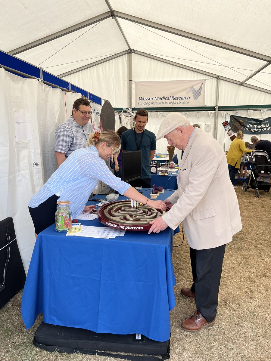Emlofthouse's tweet photo. All the fun at @NewForestShow as part of the Wessex Medical Tent @r_m_lewis @Lauracooke40 @ClealDr @UoS_Medicine naturally I’ve gravitated towards #theamazeingplacenta oh and bought some fudge… https://t.co/qssOMHSv5b