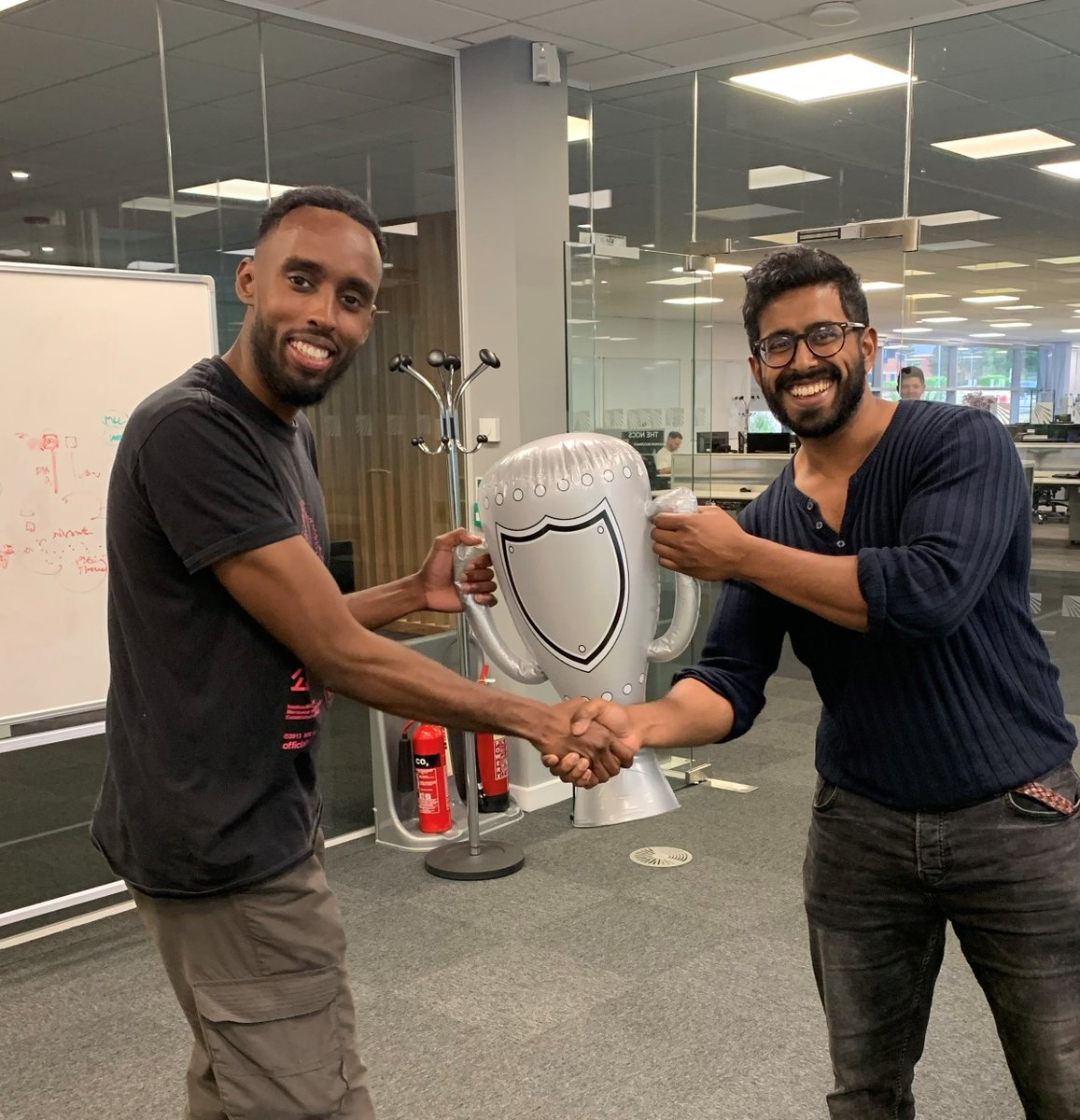 With England being in the final of the women's EURO 2022, we hosted our own 'CG table football tournament'.

Congrats to our winner Mohamed Ali Mohamed, fortunately the victory didn’t go straight to his head as you can see…

#workculture #competition