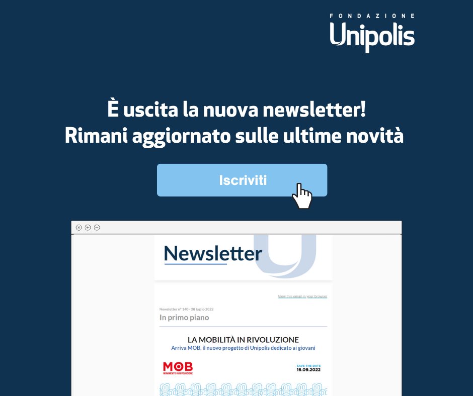 📨 Arriva #MOB, il nuovo progetto sulla mobilità sostenibile dedicato ai giovani, e le candidature per #Bellastoria sono aperte fino al 7 ottobre! 

Leggi la newsletter per le novità da Unipolis e dai partner ➡️ bit.ly/newsletter-28-…

Per iscriversi ➡️ eepurl.com/dvzgAv