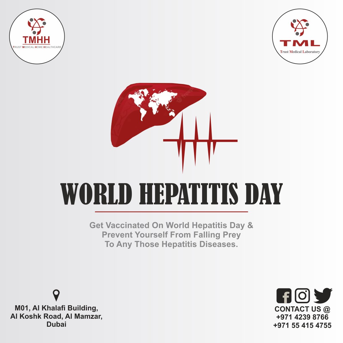 World Hepatitis day !

#hepatitis #hepatitisday #healthcare #lifestyle #healthy #motivation #motivationalquotes #monday #mondaymotivation #mondaymorning #lab #pathologylab #pathalogy #chemicallab #TML #TMLtalk #dubai #dubailife