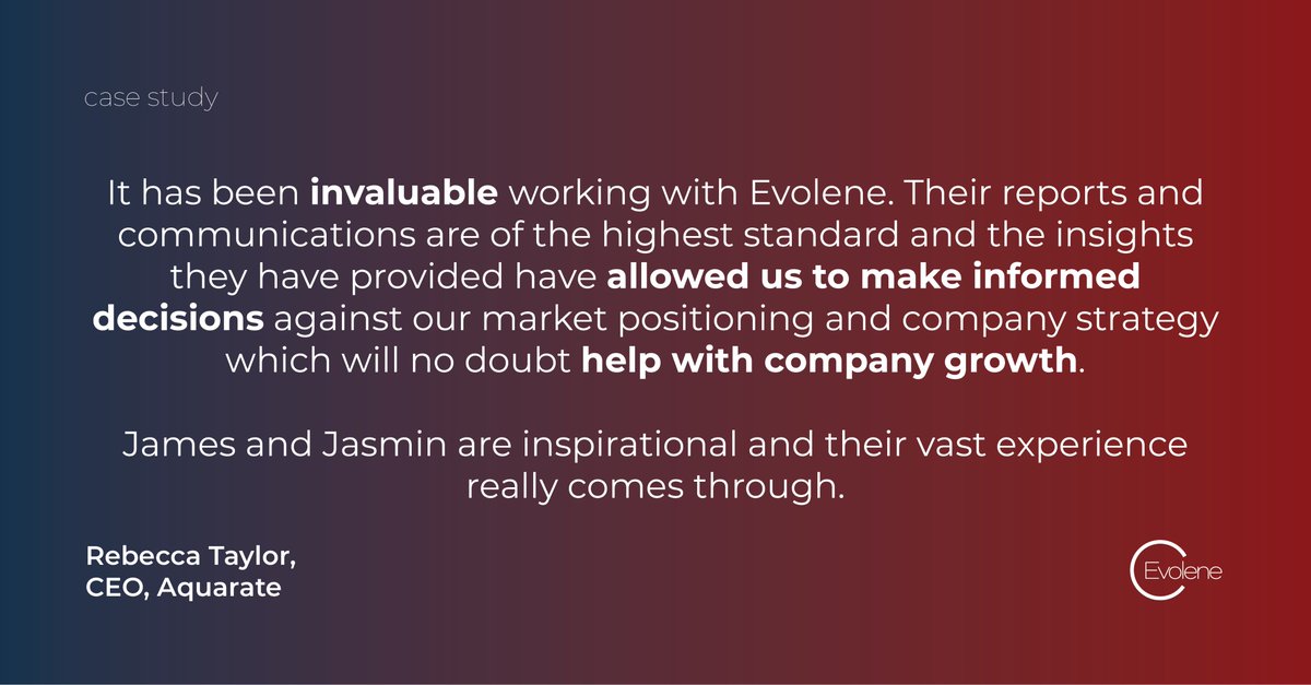 This project really took us back to our roots.
 
<a href="/AQUARATE/">AQUARATE</a> wanted to be able to make informed strategic decisions about #commercialisation.

We thoroughly enjoyed immersing ourselves in everything hydration and working with their fantastic team, read the full story👇🏻