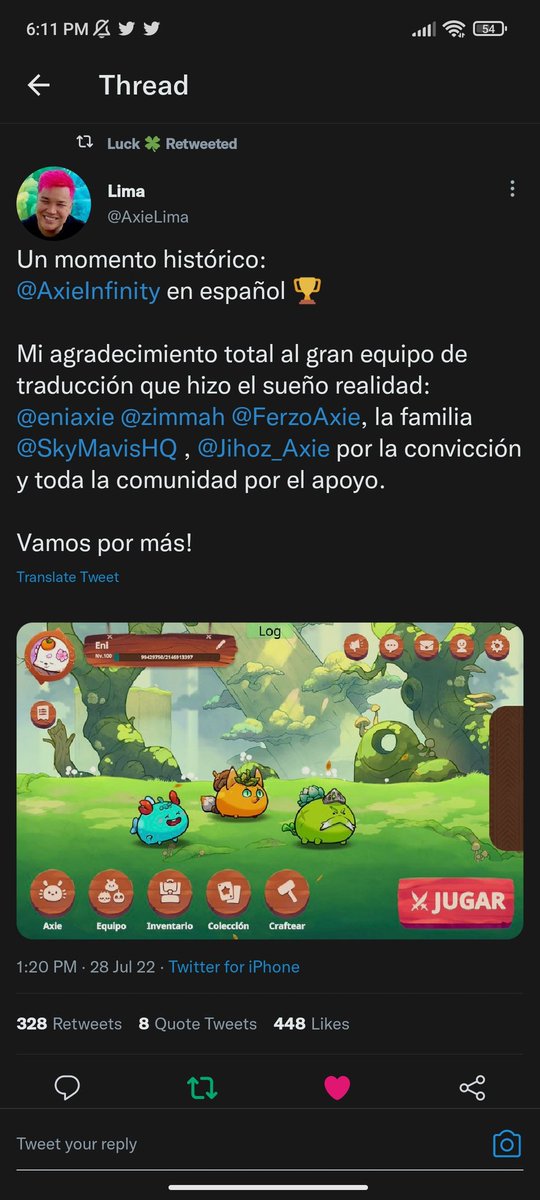 Jxwxl2's tweet photo. @AxieLuck ♥️ https://t.co/nVz0dvFmuk