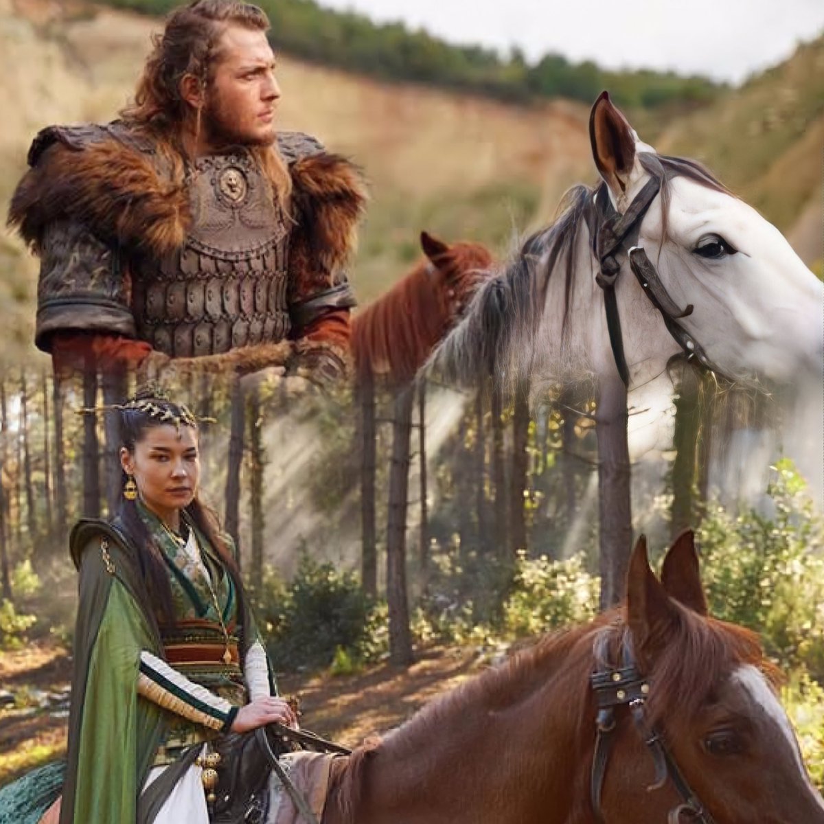Evren_Alpp's tweet photo. Uyum 🏇🏻⚔️🏇🏻
#Destan #TemJin #Temurtegin 
#Meijin #EsraKılıç #BurakTozkoparan https://t.co/lANZNT564J