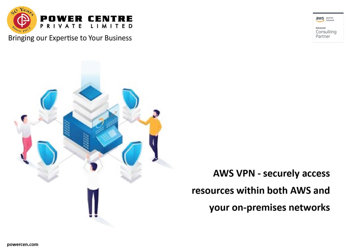 PowerCentre_IT's tweet image. Establish secure connections between your on-premises networks, remote offices, client devices, and the AWS global network.
Contact the AWS team @ Power Centre - +91 9840281212 | digitalteam@powercen.com | powercen.com
#cloudsolutions #awsvpn #awsadvancedpartner #aws
