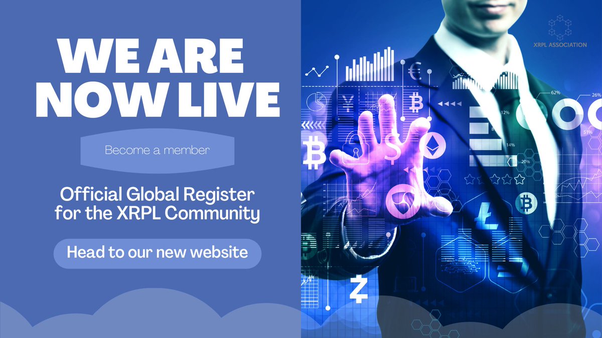 XRPLASSOCIATION's tweet image. The Official XRPL Global Register is now live! 🌀 Sign up to be a member of the strongest and most passionate community in crypto ➡️  xrplassociation.com

#cryptocurrecy #XRPL #crypto #cryptocurrencies   #XRPLcommunity