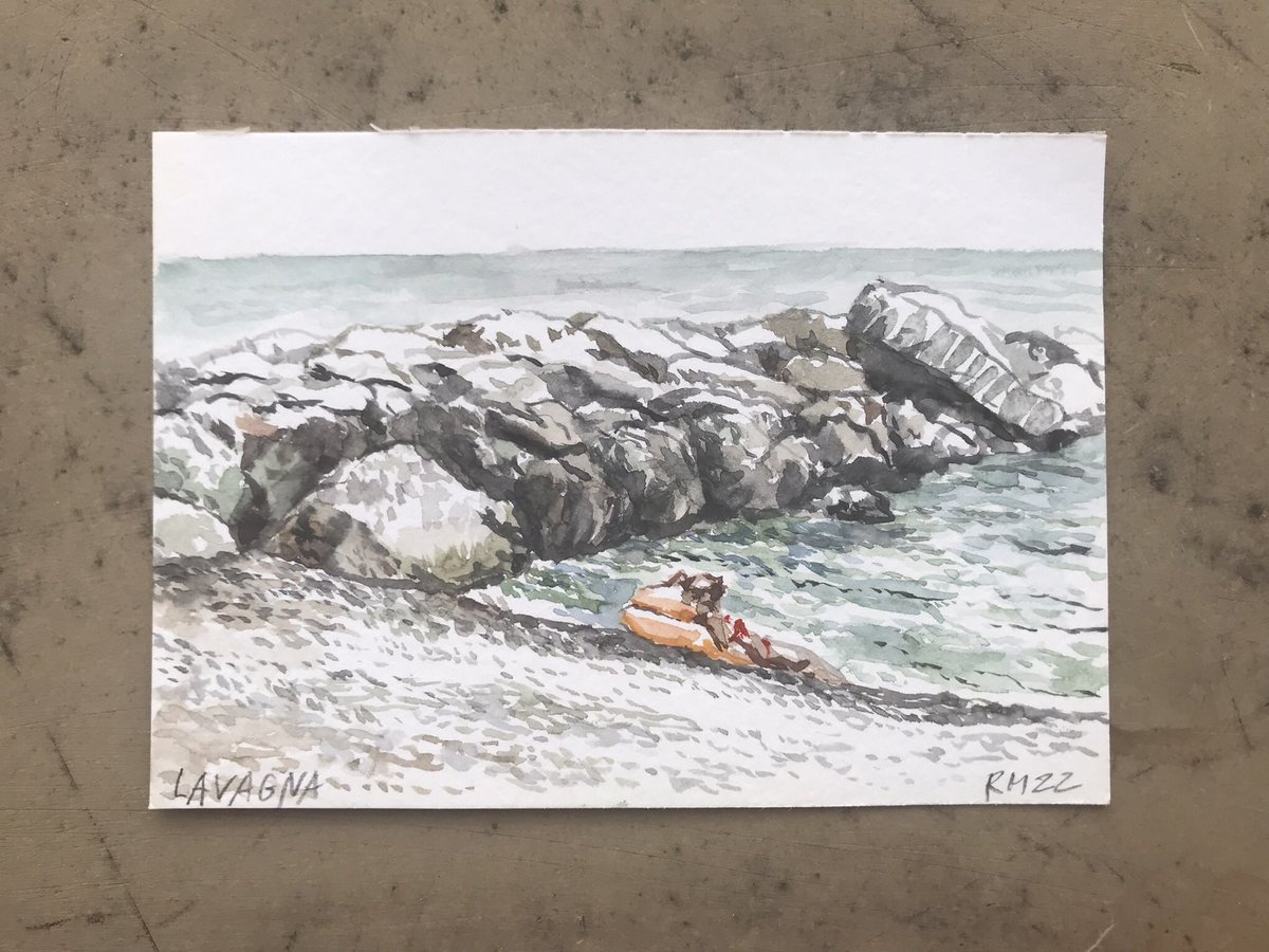 RMuehr's tweet photo. #watercolor #pleinair #lavagna #portofino #nervi https://t.co/TXGJUOmqSr