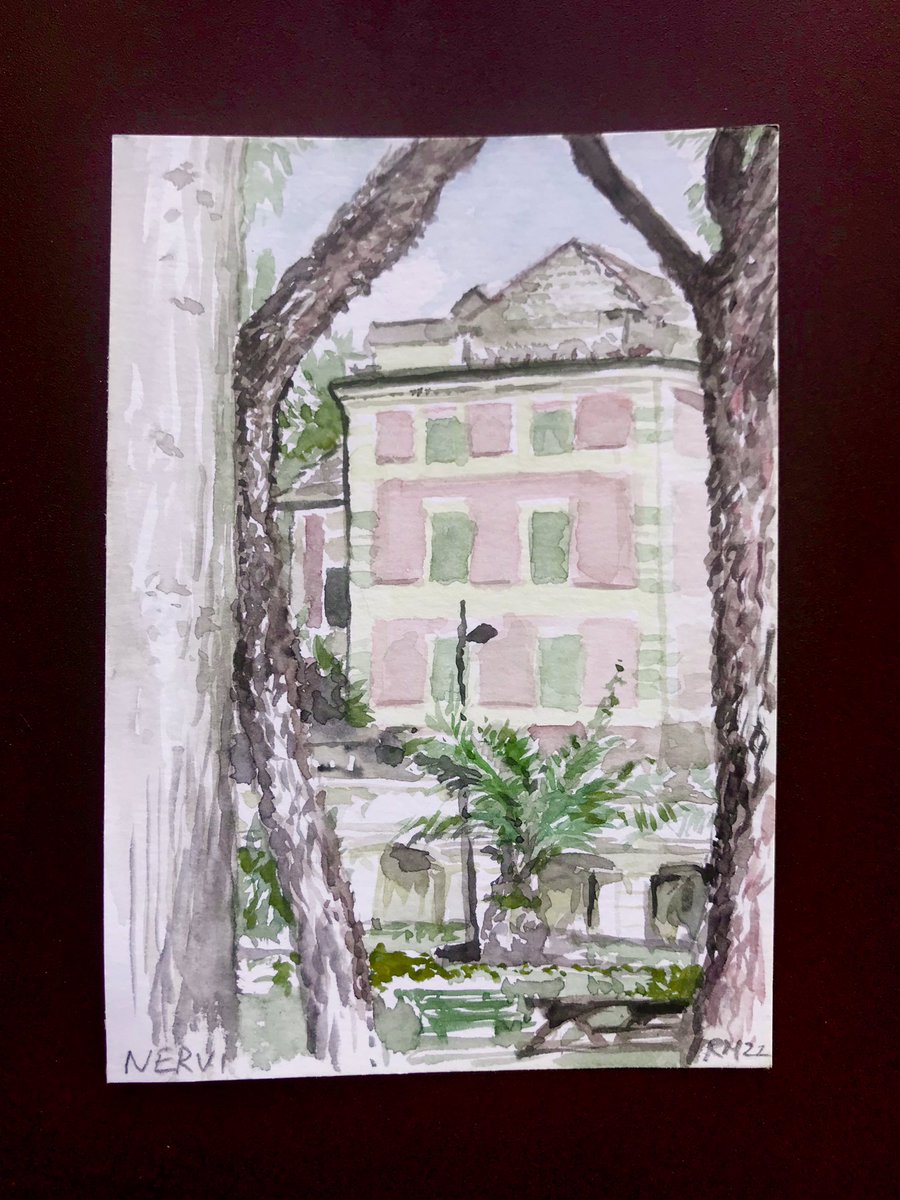 RMuehr's tweet photo. #watercolor #pleinair #lavagna #portofino #nervi https://t.co/TXGJUOmqSr