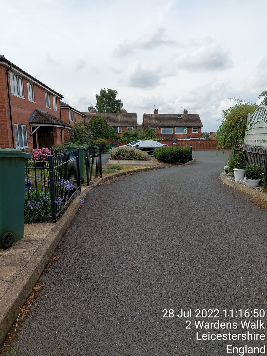 Out and about completing Tenancy Audits and street inspection at Forest Court, got my little follower nala the cat helping me with my inspection #nhood25 #TeamPurple #cats @pa_housing