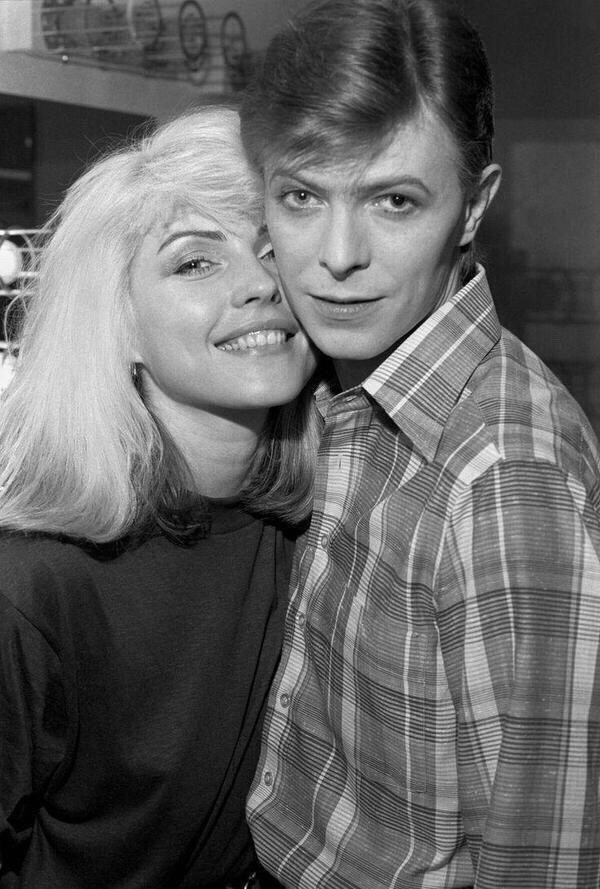 Debbie Harry and David Bowie, 1977
