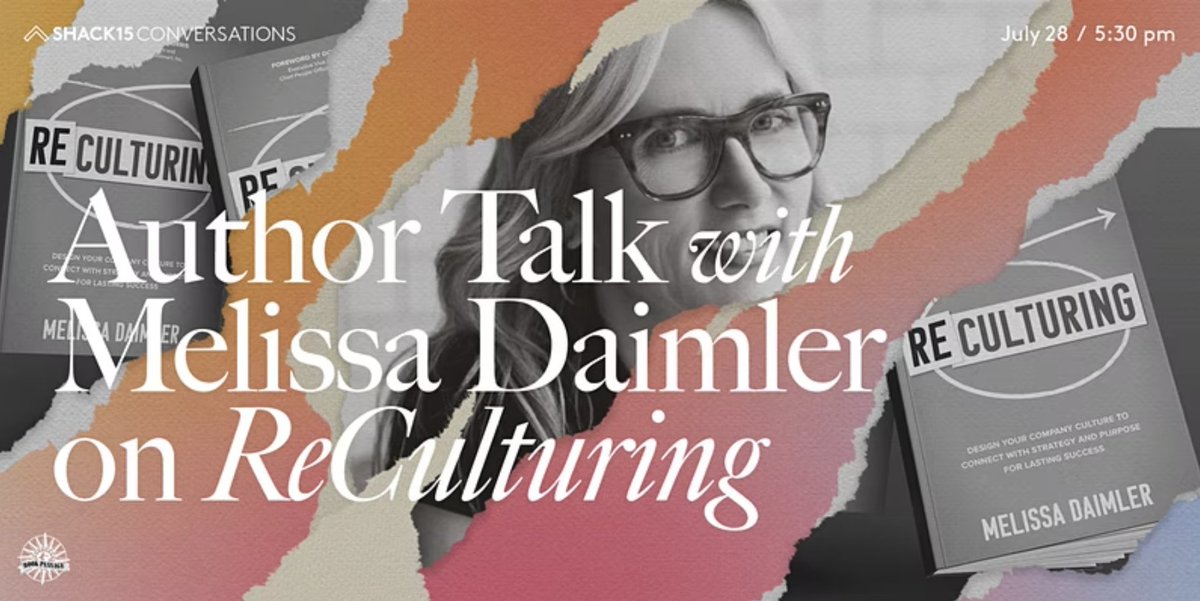If you are in San Francisco, and can come to SHACK15
tonight, please come! I will be talking about ReCulturing, reading some stories from my book, and signing those books. It starts at 5:30 with the formal event happening at 6--also views of San Francisco Bay included.