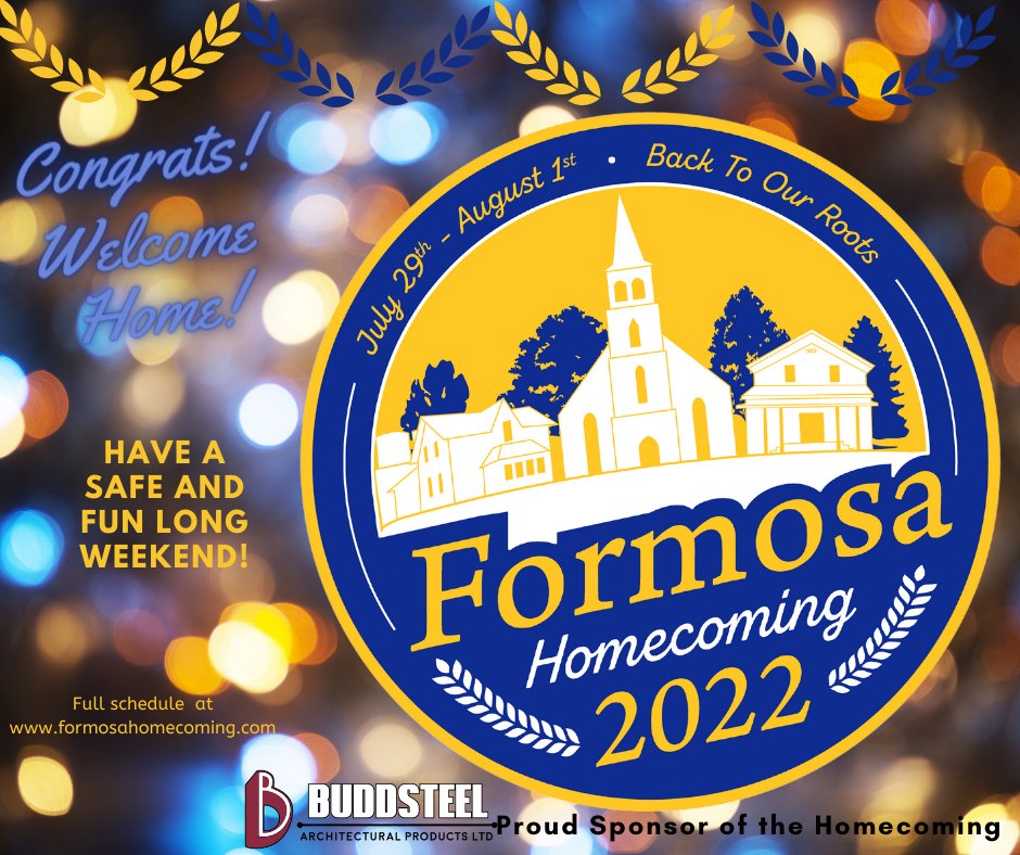 Welcome Home!
#FormosaHomecoming2022  #Buddsteel
#proudhomecomingsponsor