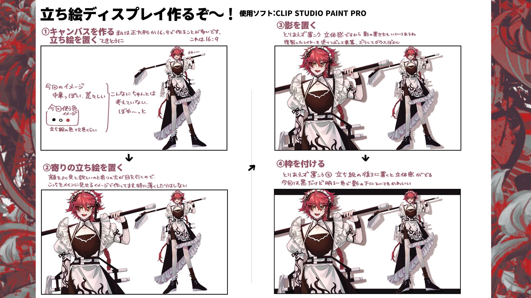 花葬場 かそうば 自分用立ち絵ディスプレイの作り方 ﾀﾞｯ T Co Ersa2sohes Twitter