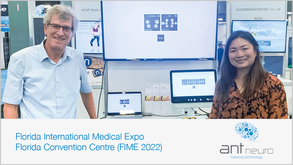 ANTNeuro's tweet photo. We are excited to meet you in person at @FIMEShow (July 27-29 in Miami Beach)! Join us at Booth P22 and discover how the nëo™ CFM and waveguard™ original headcap can improve #aEEG brain monitoring in the #NICU.
#waveguard #FIME2022 #FIME https://t.co/ggzPnSt3Nq