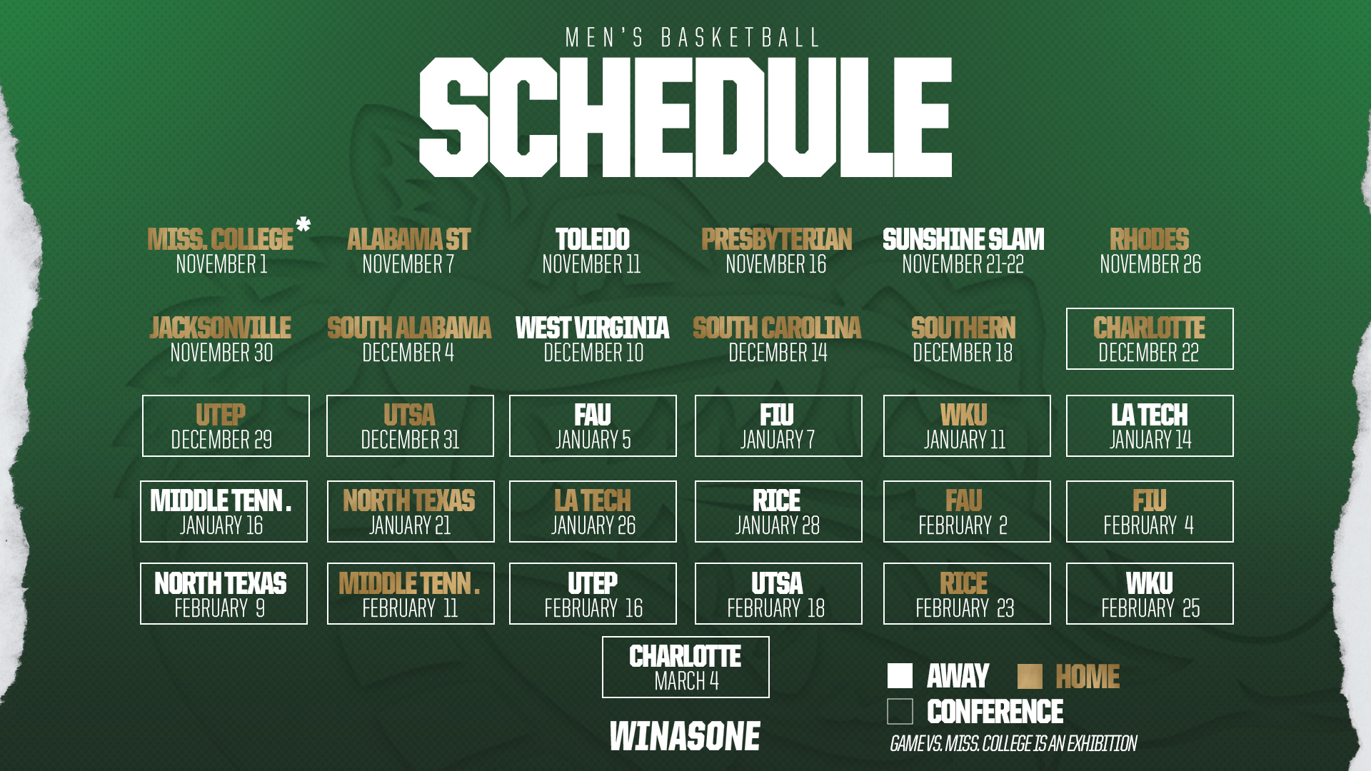 20222023 Dunkin' Dawgs Schedule