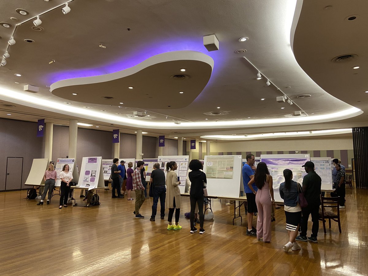 ksuOURCI's tweet photo. The Summer Undergraduate Research Showcase is under way. @kstate_union Grand ballroom from 10-11:30am. Follow the @kansasstateunivery Instagram for real-time updates. https://t.co/AYGV7I54q8