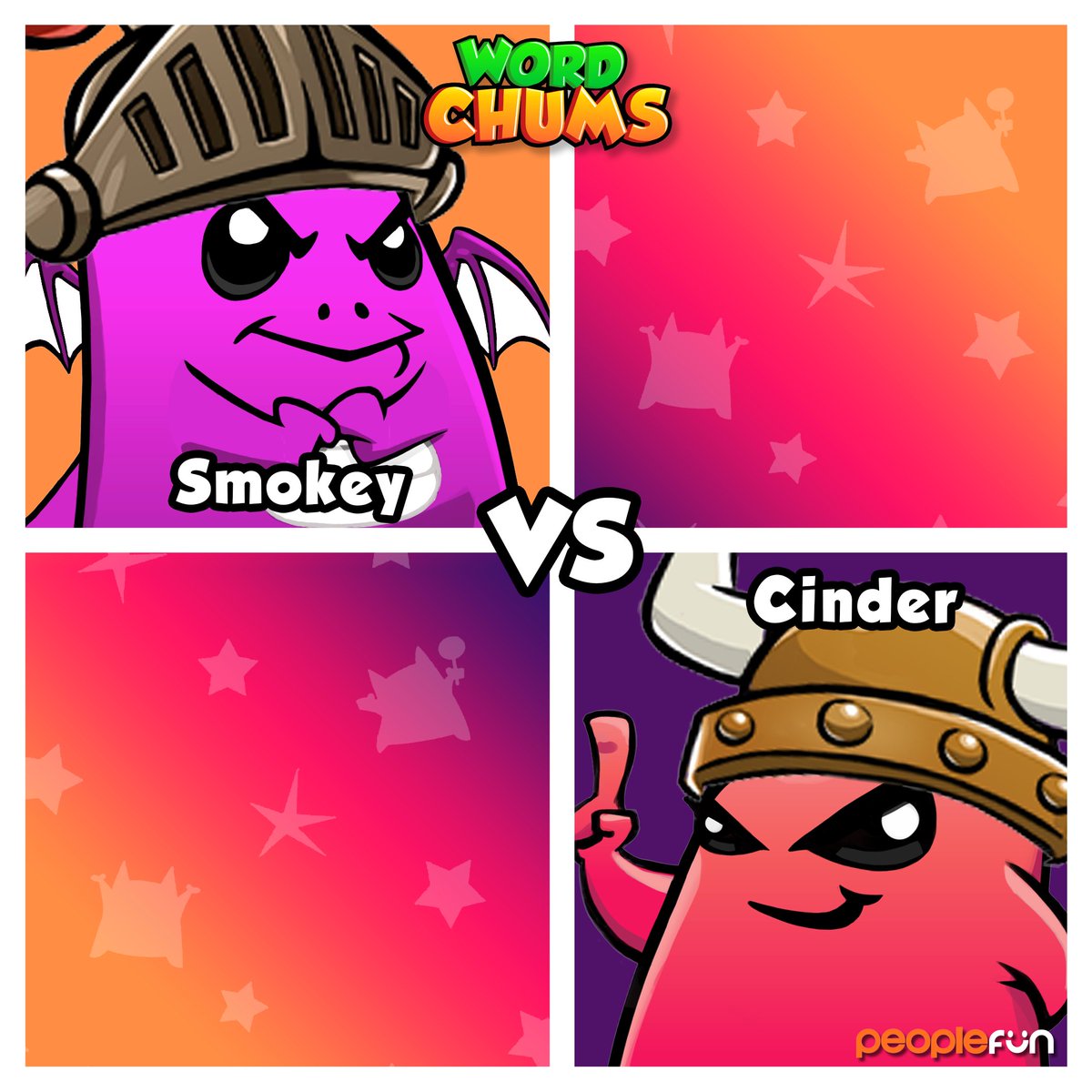 Who do you think would win this Chums showdown? Smokey or Cinder?