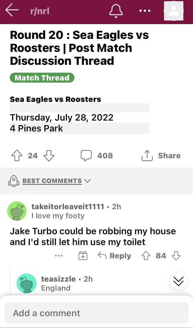 WTAfark's tweet photo. #reddit #SeaEagles #Pointsbet https://t.co/5ogndeQV9X
