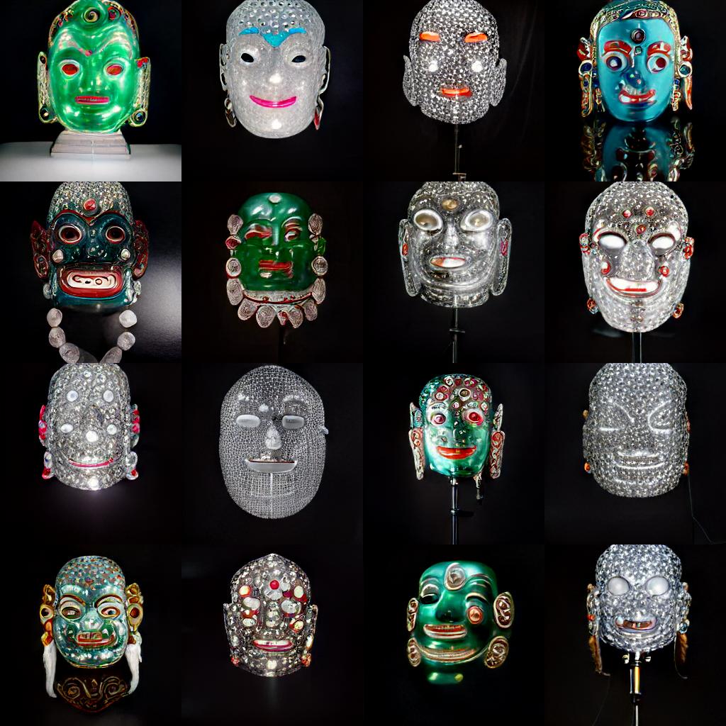 piyal's tweet photo. Some more Tibetan Metal Masks created with AI image generator https://t.co/R8dFV36UAv #aiart https://t.co/E8gmPahNky