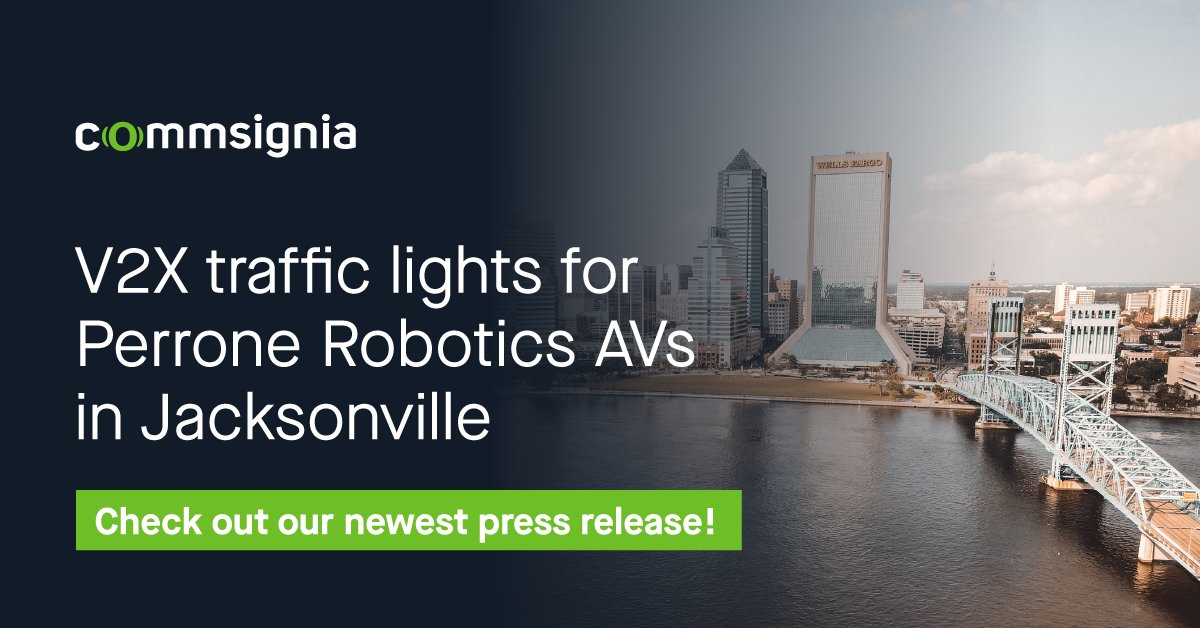 Another proud moment: working with <a href="/perronerobotics/">Perrone Robotics</a> and supplying #V2X communications systems for their #AVs

This project is taking place in Jacksonville, Florida, where transport efficiency and safety is a priority. Read our press release here:
bit.ly/3PG3Yf1