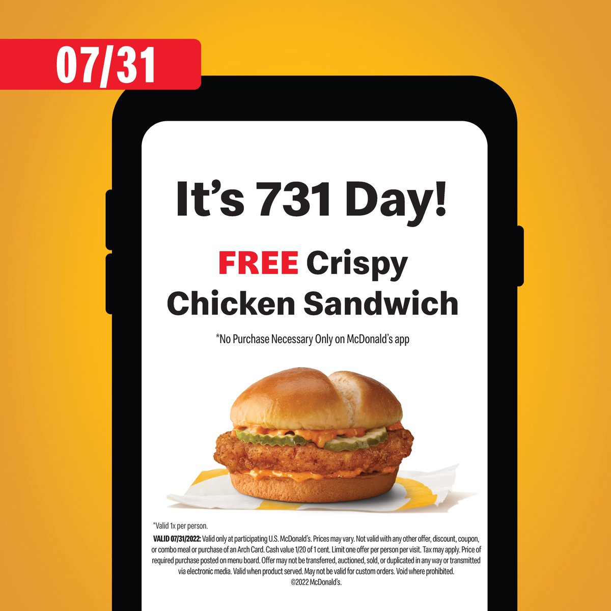 City of Jackson, TN on Twitter "This Sunday, McDonalds is celebrating 731Day, our area code
