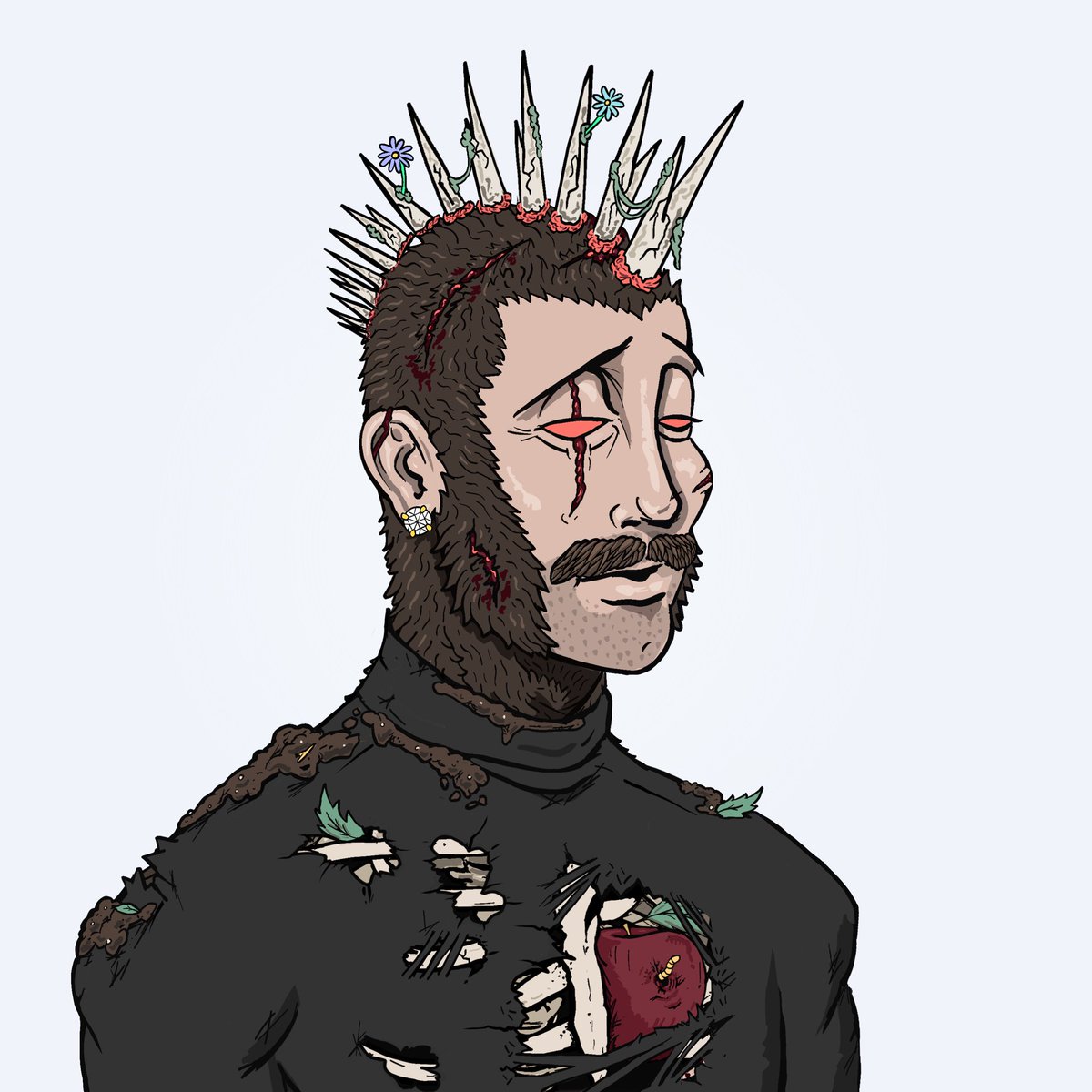 PixelRainbowNFT's tweet photo. Now we know what #DeJobs looks like underneath his turtle neck.  
LFG @PlanetOfDeApes 
LFG #DeGods https://t.co/G5yZa4qnIv