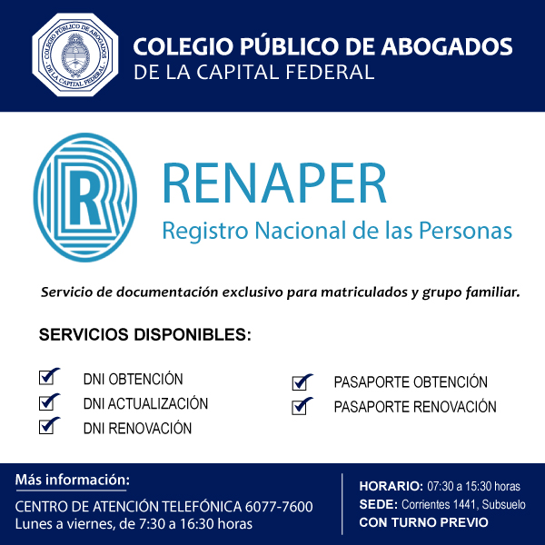 tipo Vinagre entregar C.P.A.C.F on Twitter: "❗En estos últimos días de feria te esperamos en el Colegio Público para realizar todos los trámites que necesitas: Documentación - Renaper ☑️Tramitación de DNI, ☑️pasaporte, ☑️renovación y ☑️cambio tipo Vinagre entregar C.P.A.C.F on Twitter: "❗En estos últimos días de feria te esperamos en el Colegio Público para realizar todos los trámites que necesitas: Documentación - Renaper ☑️Tramitación de DNI, ☑️pasaporte, ☑️renovación y ☑️cambio