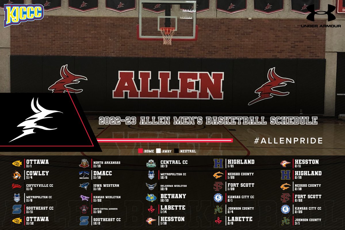 Your 2022-23 Allen Men's Basketball Schedule! #AllenPride