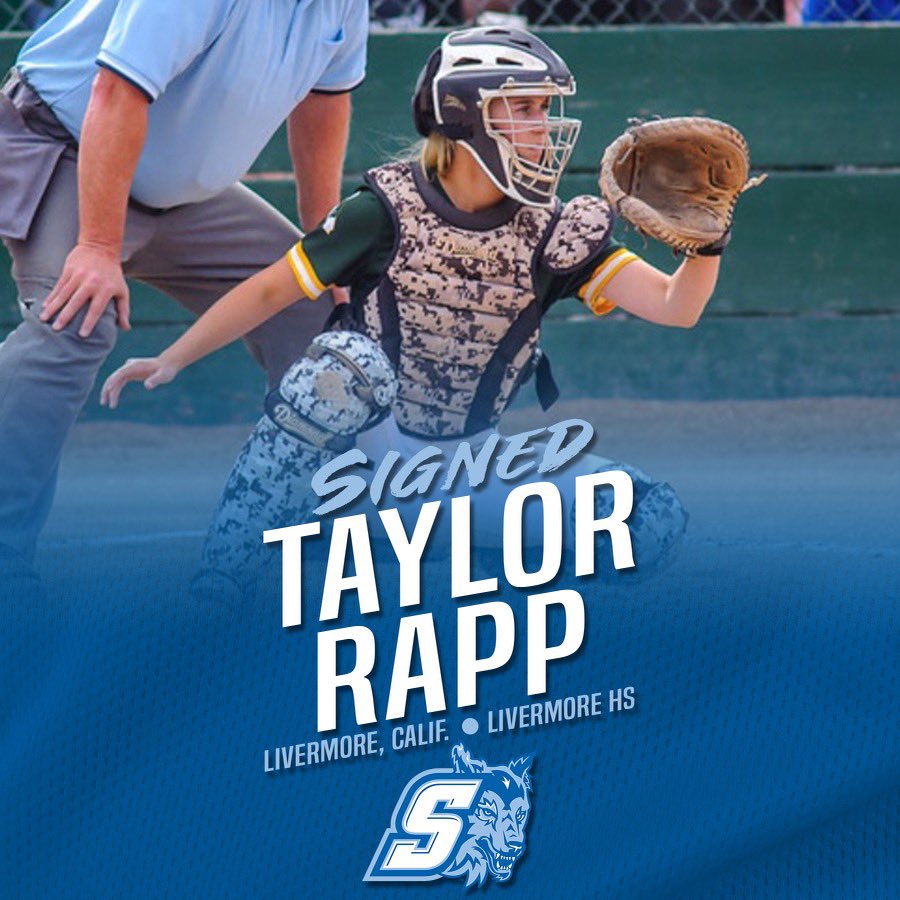 Sonoma State Softball welcomes catcher Taylor Rapp from Livermore California to the 22-23 Seawolf Softball team! 🐺💙
#nomanation