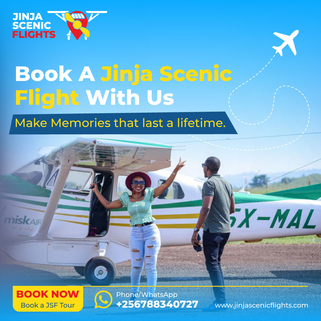 Explore Jinja by plane any day of the week. Enjoy scenic views of Lake Victoria, the Source of the Nile, Mabira Central Forest, Rapids & Dams, the Jinja bridge and much more, from above. Book with us on +256788340727, +256758684045 or email us via jinjascenicflights.com