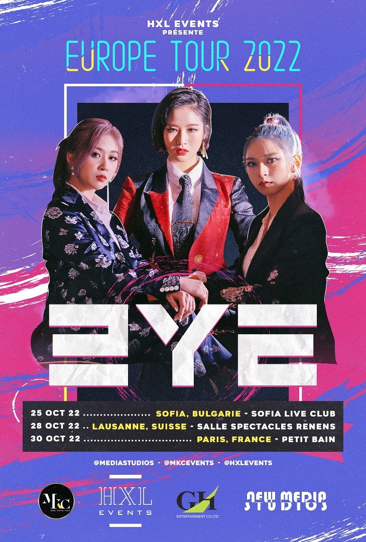 3YE_Voting's tweet photo. Update ||
It seems @3ye_official will not have only 1 but 3 concerts in europe!!

⏳️ + 🗺️:
25.10.2022 - Sofia Live Club, Sofia, Bulgaria
28.10.2022 - Salle Spectacles Renens, Lausanne, Switzerland 
30.10.2022 - Petit Bain, Paris, France

More info about tickets soon! https://t.co/efMGk2YIFG