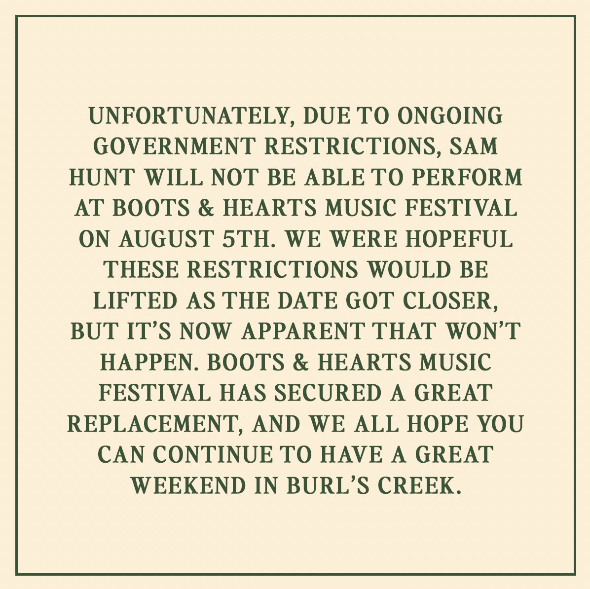 Sam Hunt tweet media