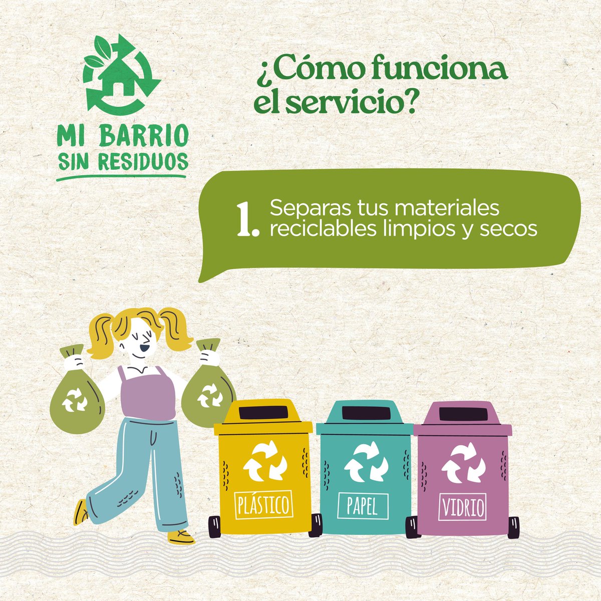 asucircularpy's tweet photo. #MiBarrioSinResiduos trabaja con unos 260 recicladores y con unos 12 Centros de Acopio que permiten reutilizar los materiales recolectados de manera efectiva. https://t.co/Q7wI3dsMPY