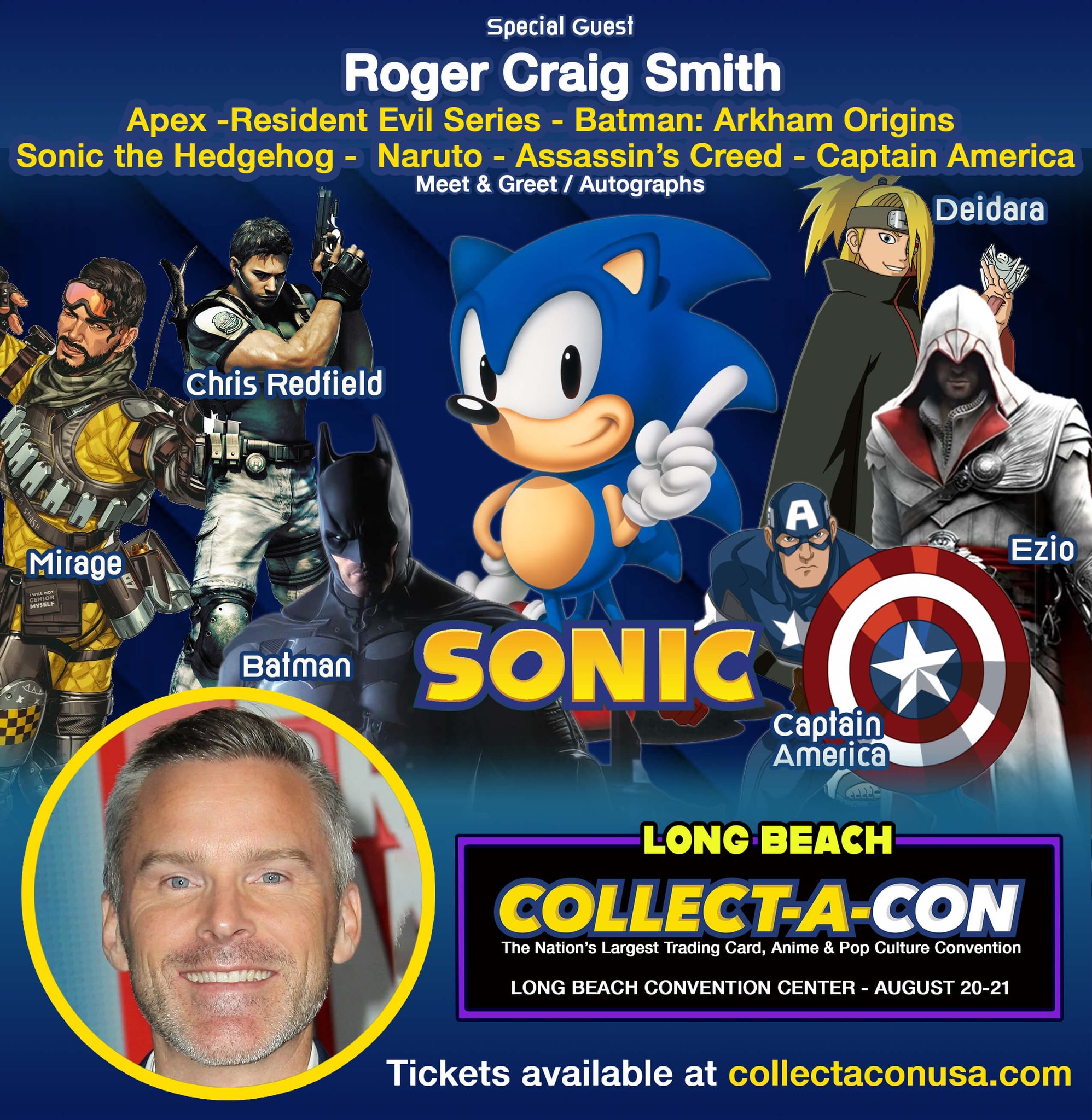 CollectACon on Twitter "Roger Craig Smith rogercraigsmith is coming
