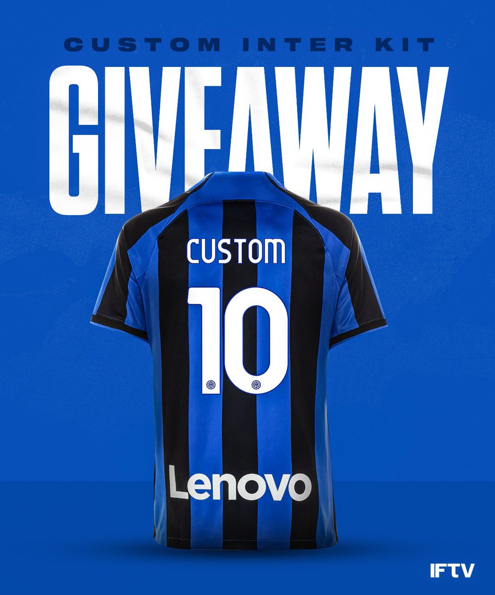 ⚫ INTER JERSEY GIVEAWAY 🔵 We're giving away a free INTER 22/23 HOME jersey 👇 TO ENTER: 1. Like & RT this post 2. Follow @IFTVofficial We'll DM the winner on Sunday, July 31. GOOD LUCKKKKKK!!
