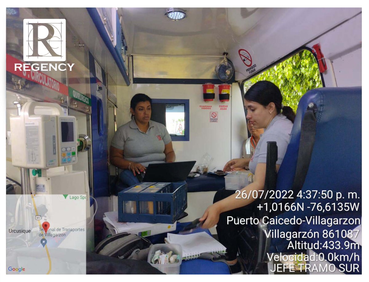 Regency_sas's tweet photo. Presentes en #Putumayo en el corredor vial realizando visita a las ambulancias de nuestra flota, capacitando y actualizando nuestros inventarios móviles de #PuertoCaicedo y #Mocoa 🚑 #Regency #RegencyHealth #ServiciosAsistenciales #ambulancias #operacionvial https://t.co/OXxj7WpX9w