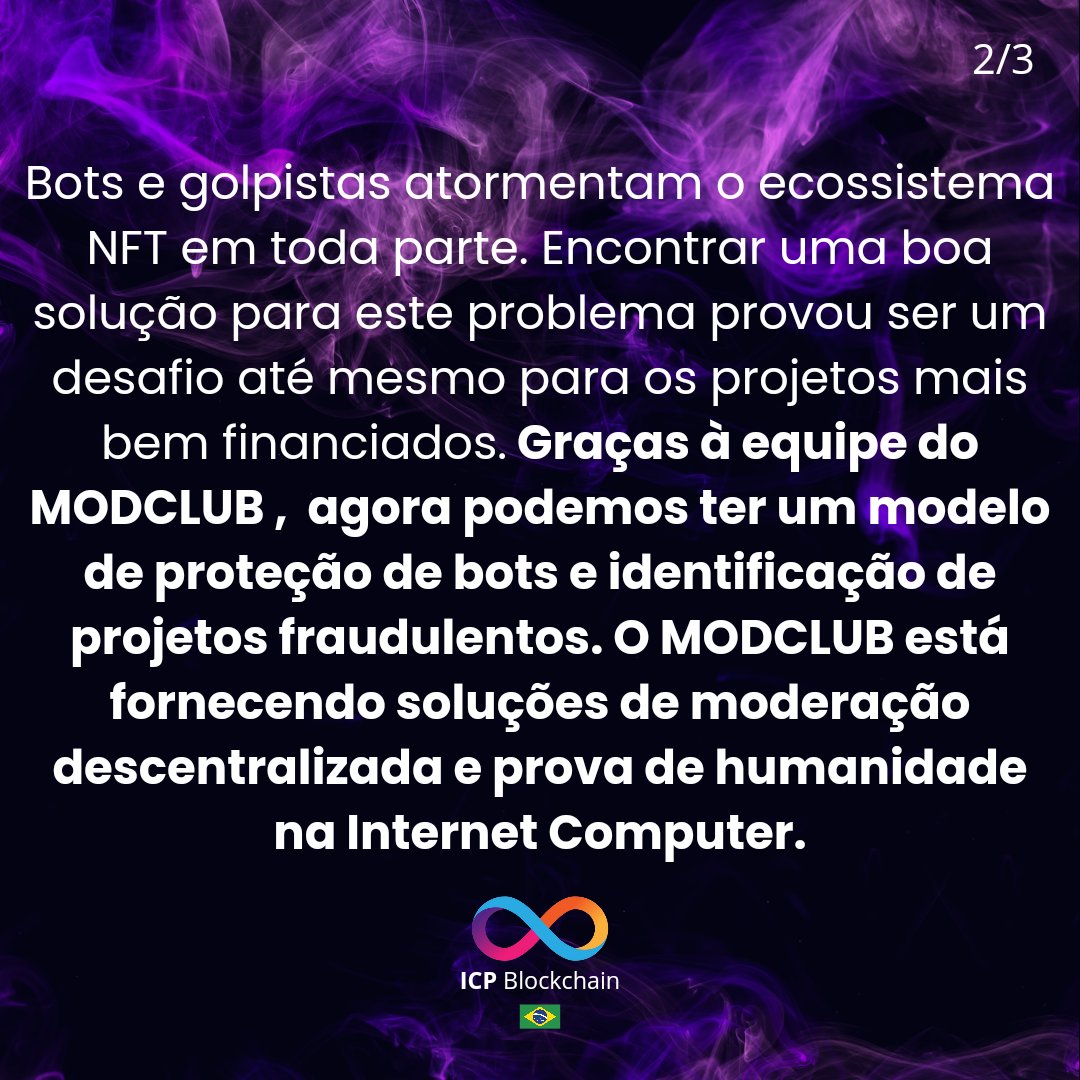 Icp_Blockchain's tweet photo. Bots e golpistas atormentam o ecossistema NFT em toda parte. Encontrar uma boa solução
para este problema provou ser um desafio até mesmo para os projetos mais bem financiados. 
.
.

#web3 #icp #inspiraçãodigital  #noticiascripto #dfinity #blockchainbrasil #supernovahackathon https://t.co/aYYYXZ5yr2