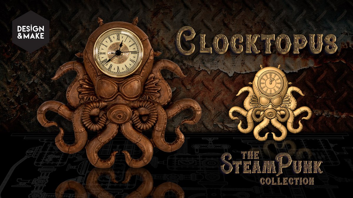 The Vectric Team (@vectric) on Twitter photo Check out <a href="/DesignAndMakeIt/">DesignAndMakeIt</a> brand new collection of Steampunk models! Including a fantastical 'Clocktopus' model featuring a giant Octopus, mascot of the Steampunk movement ⚙️🐙 In store NOW! bit.ly/3zClOtG #steampunk #cnc #make #maker #vectric #3dmodels #designandmake Check out <a href="/DesignAndMakeIt/">DesignAndMakeIt</a> brand new collection of Steampunk models! Including a fantastical 'Clocktopus' model featuring a giant Octopus, mascot of the Steampunk movement ⚙️🐙 In store NOW! bit.ly/3zClOtG #steampunk #cnc #make #maker #vectric #3dmodels #designandmake