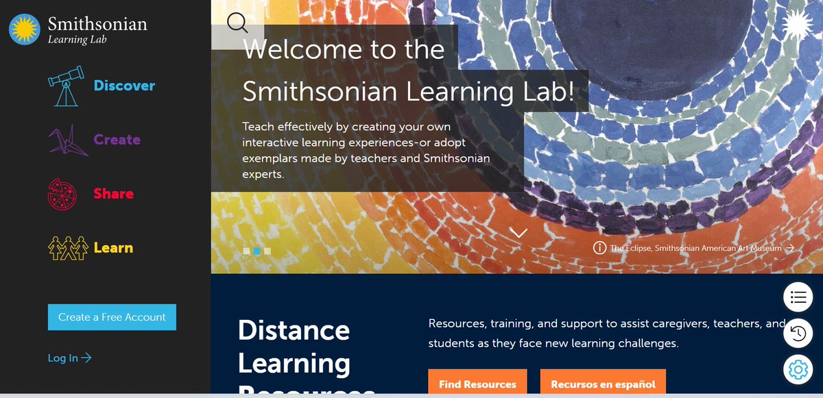LSKlearning's tweet image. Discovering the @SmithsonianLab through the @smithsonian Education Summit - what a treasure! Looking forward to introducing the lab to my #StudentExplorers in Sept🤩😍#fostercuriosity #ExplorerMindset💛
#EducatorExplorers #NatGeoCertified - learninglab.si.edu