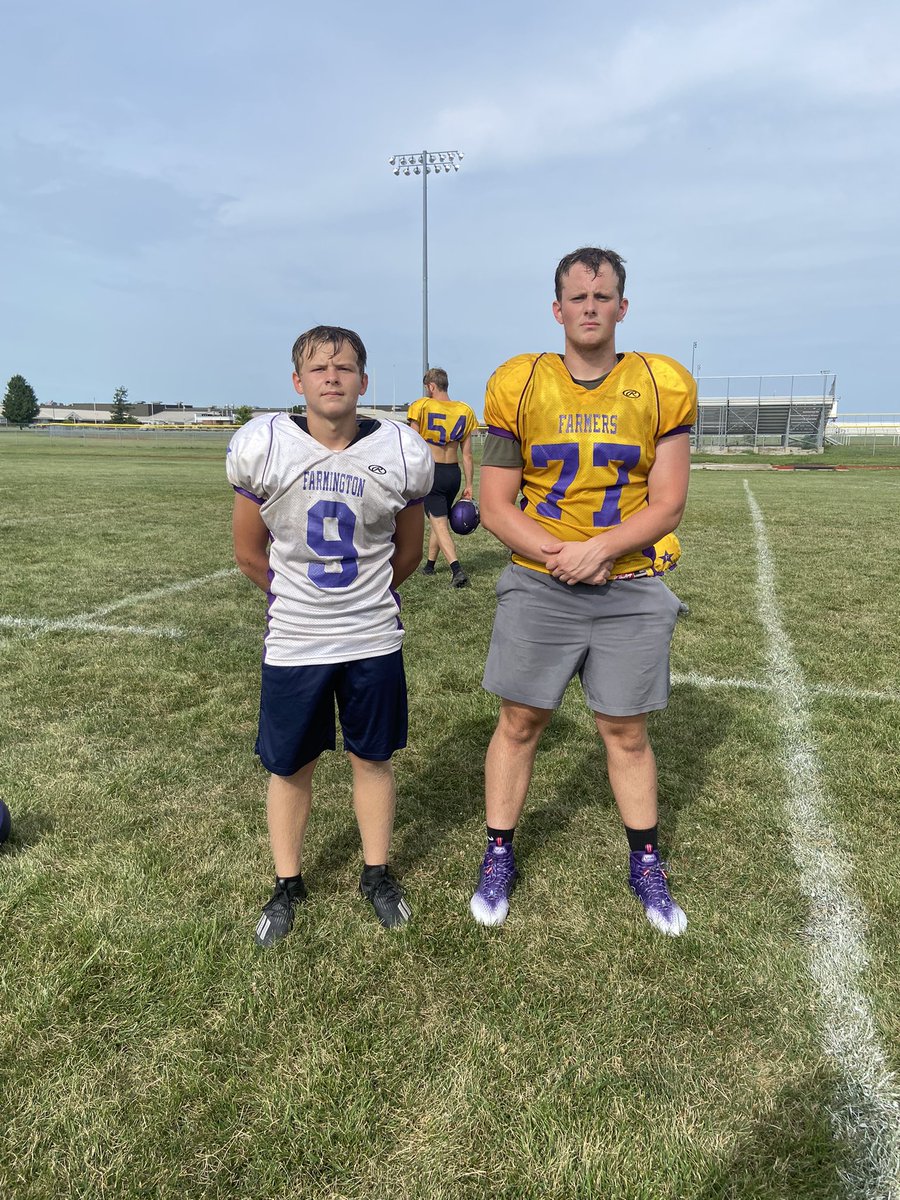 🚨 Practice Players of the Summer 🚨 We want to recognize these two for showing up not just everyday but for every single rep. These two get better with every single rep and always give 100%! I know these two will continue to bring it everyday as the season begins! #FarmerStrong