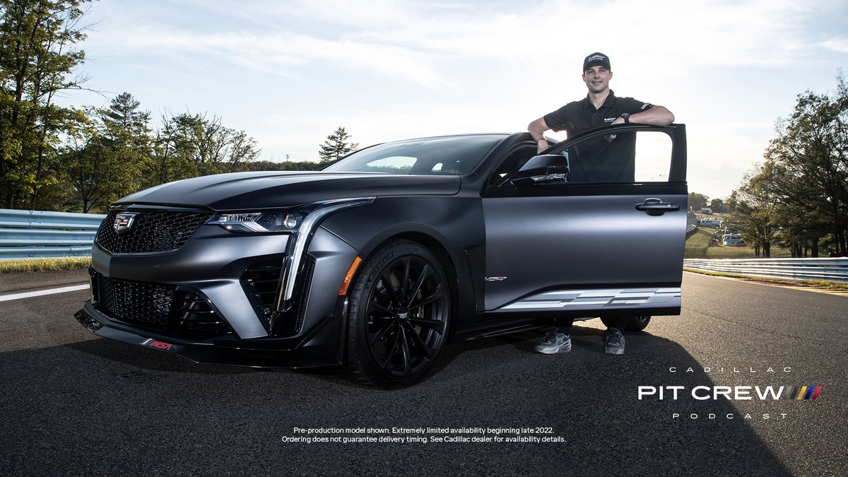 Check out Episode 3 of the Cadillac Pit Crew Podcast at spoti.fi/3BpydSQ @earlbamber discusses the CT4-V Blackwing @Sebringraceway @IMSA Edition, the color of which was inspired by the darkness of the track. #Blackwing #TrackEdition #BeIconic #IMSA