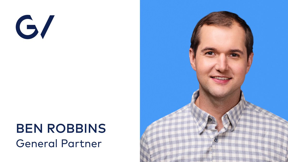 Today we’re thrilled to announce <a href="/brobbs/">Ben Robbins</a> as GV’s newest general partner!
 
<a href="/FierceHealth/">FierceHealthcare</a> spoke with <a href="/kyeshwant/">Krishna Yeshwant</a> and the founders of <a href="/try_headway/">Headway</a> and <a href="/WaltzHealth/">Waltz Health</a> about Ben’s work to move healthcare forward.
 
Congratulations, Ben 🎉 bit.ly/3oEyCcO