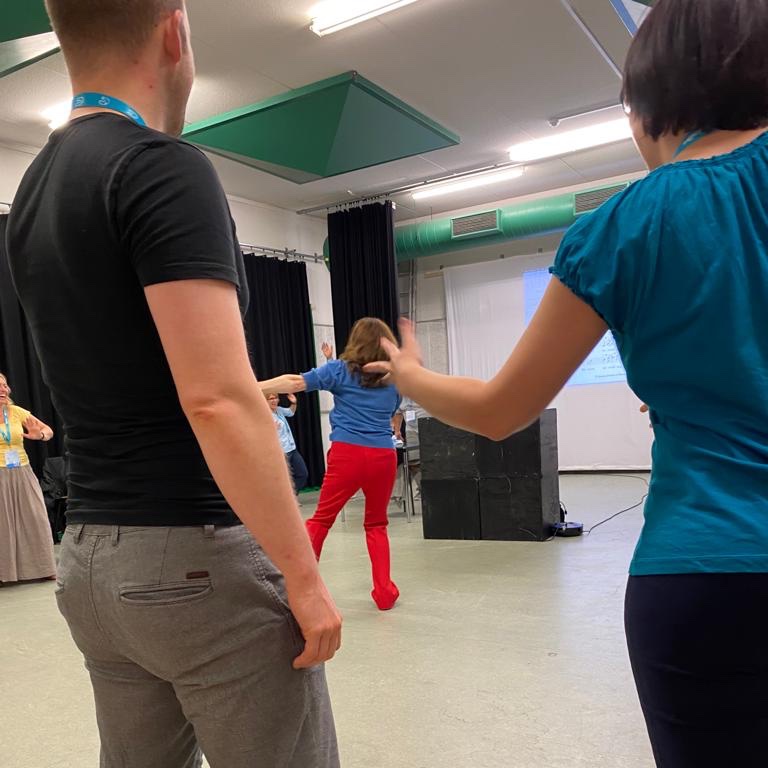 Delighted to be in Utrecht at Leading Voices learning to swing with Joanna Forbes-L’Estrange.