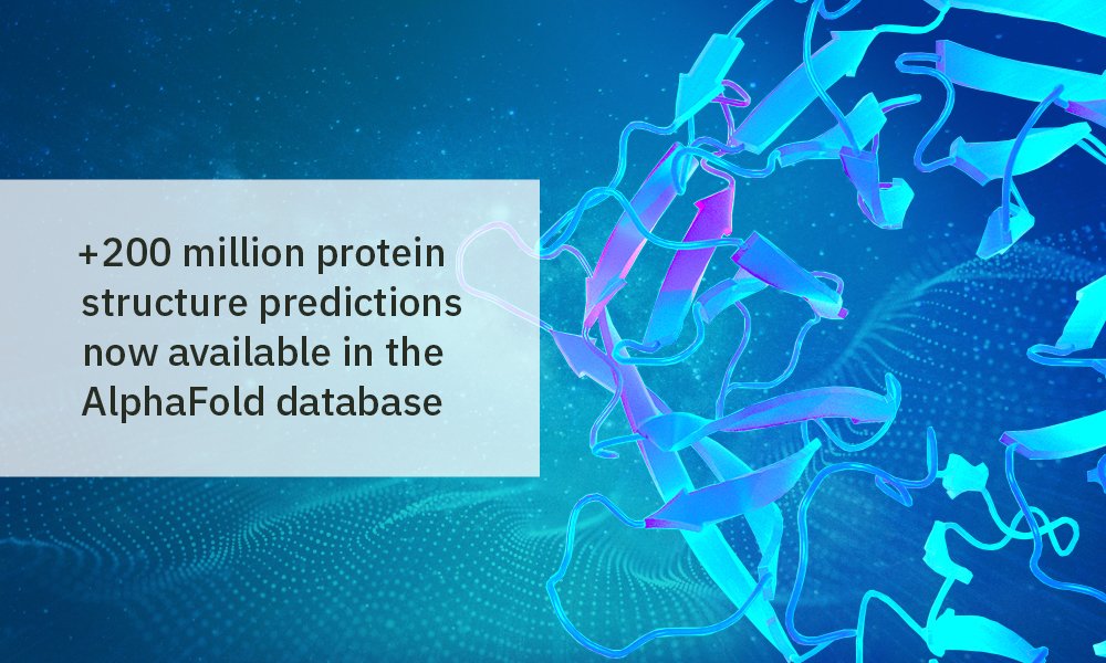 AlphaFold DB will boldly go where no scientist has gone before. 

With over 200 million protein structure predictions added to the database, AlphaFold DB now gives users open access to a 3D protein universe. #AlphaFold @DeepMind

ebi.ac.uk/about/news/tec…