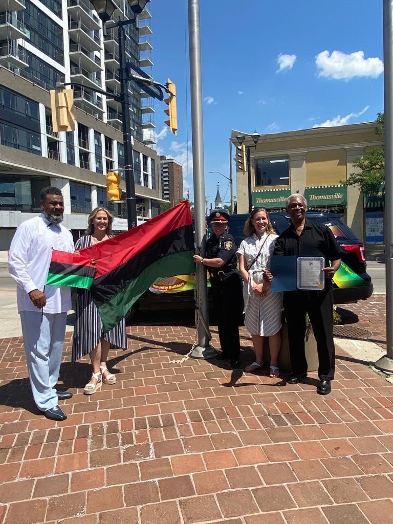 Last week in the <a href="/cityburlington/">City of Burlington</a> The RBG flag was raised to begin the 7th  #emancipationmonth  Burlington, Ontario is the first city in the world to issue us an official proclamation in 2018, and on behalf of our founder Dewitt Lee <a href="/6ixmayor/">6mayorlee</a> and our team, we are forever grateful