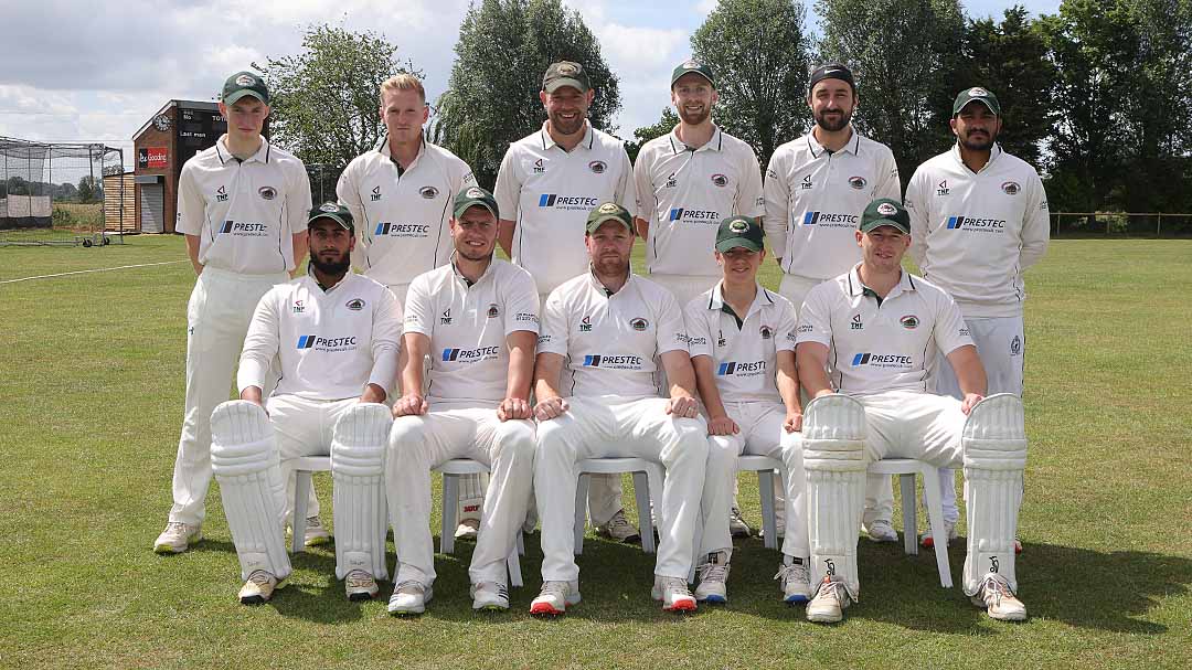 NottsPrem's tweet photo. Collingham &amp; District Team Photo 2022:

Top (from LtoR) 

Tew, Fisher, Fazackerley, Shenton, Laughton, Madasanka 

Bottom (from LtoR) 

Alam, Sheppard, Dyson (c), Jones, King

Picture: @Cardigan1979 

@collinghamdcc https://t.co/IElZ3IiTba